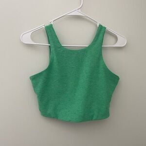 Outdoor Voices Green Low Cut Back Sports Bra